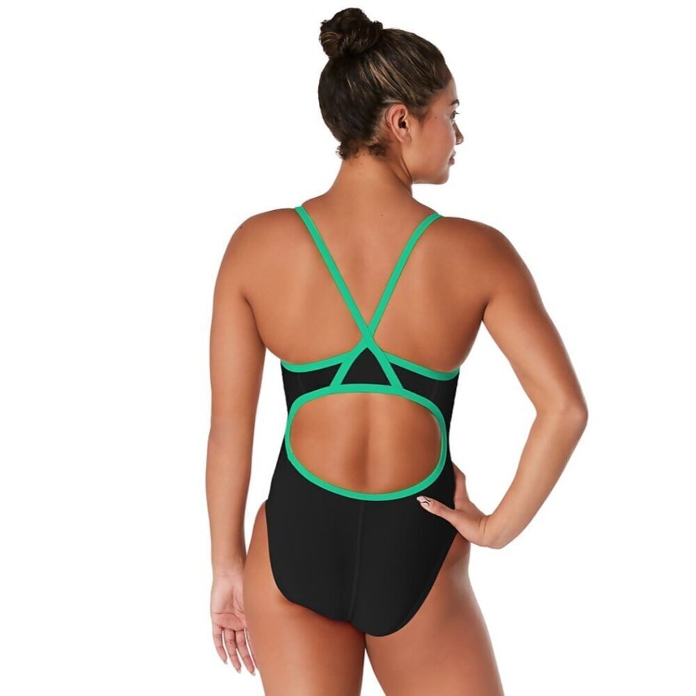 NWT Speedo Solid Flyback Training One Piece 02/28